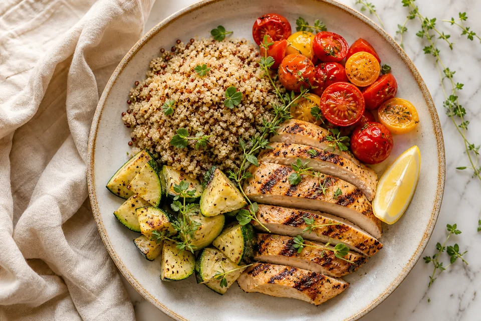 Une assiette équilibrée Zelunix